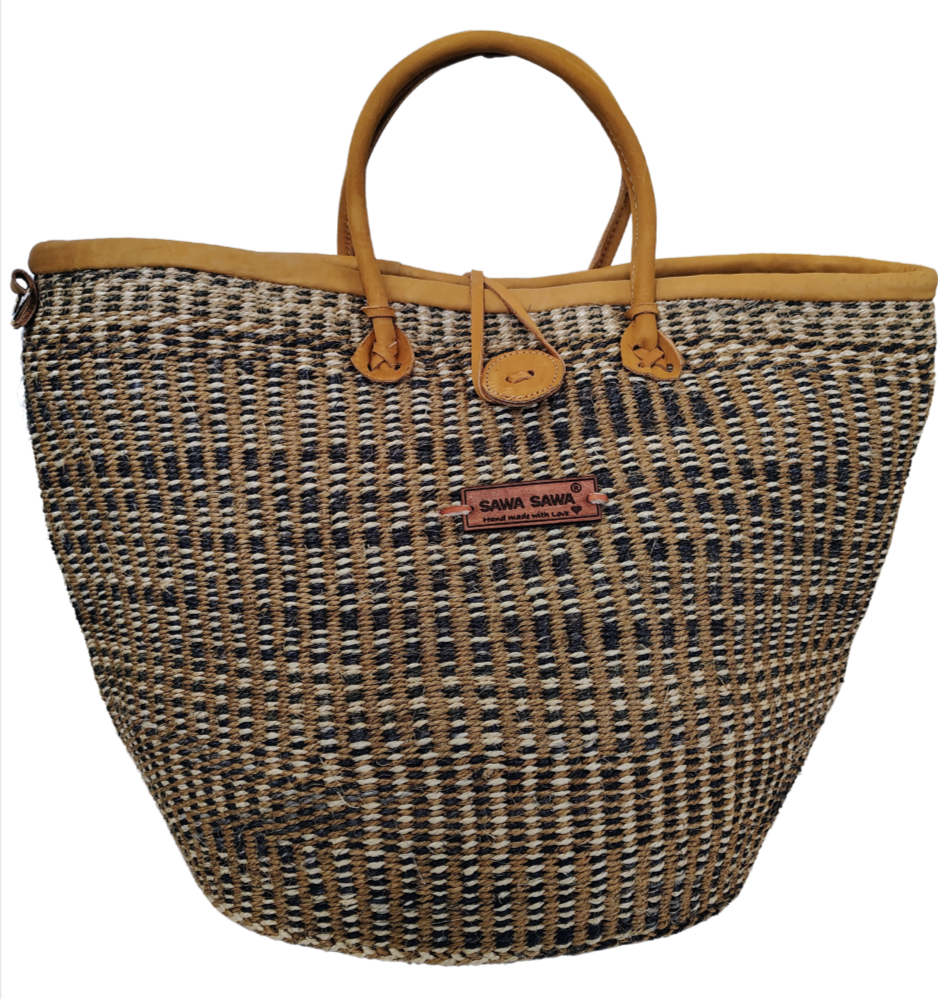Rooted Heritage Handmade Sisal Straw Basket Tote
