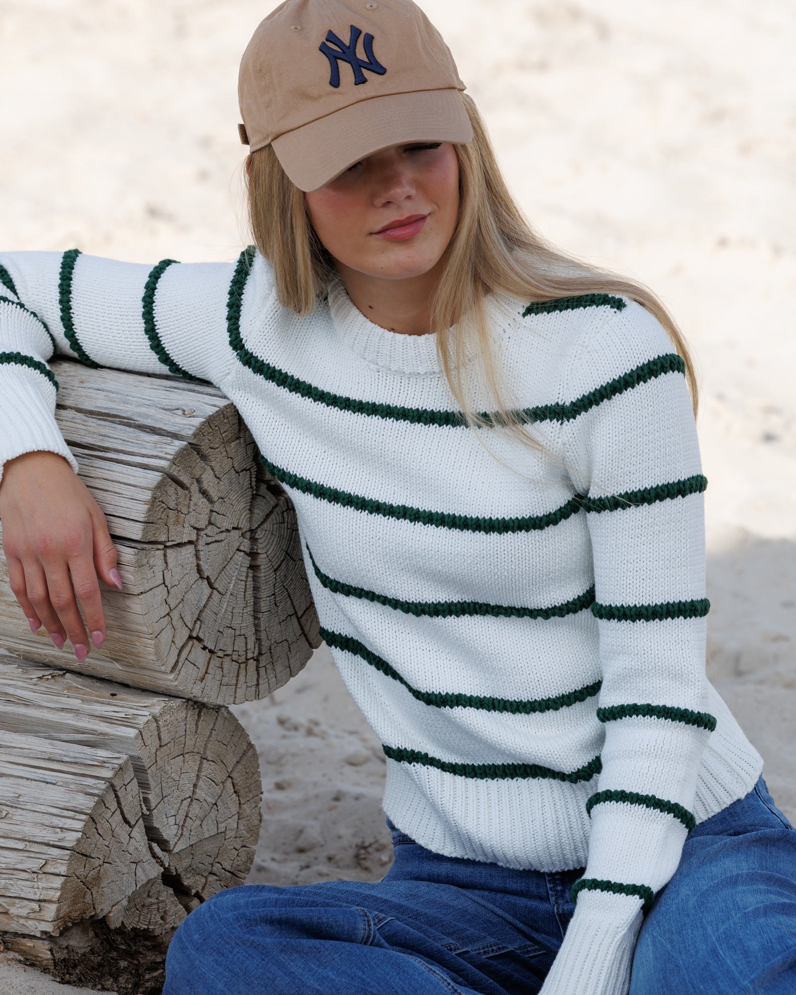 Downeast Stitch Stripe Crew - $45.00 at West Path 