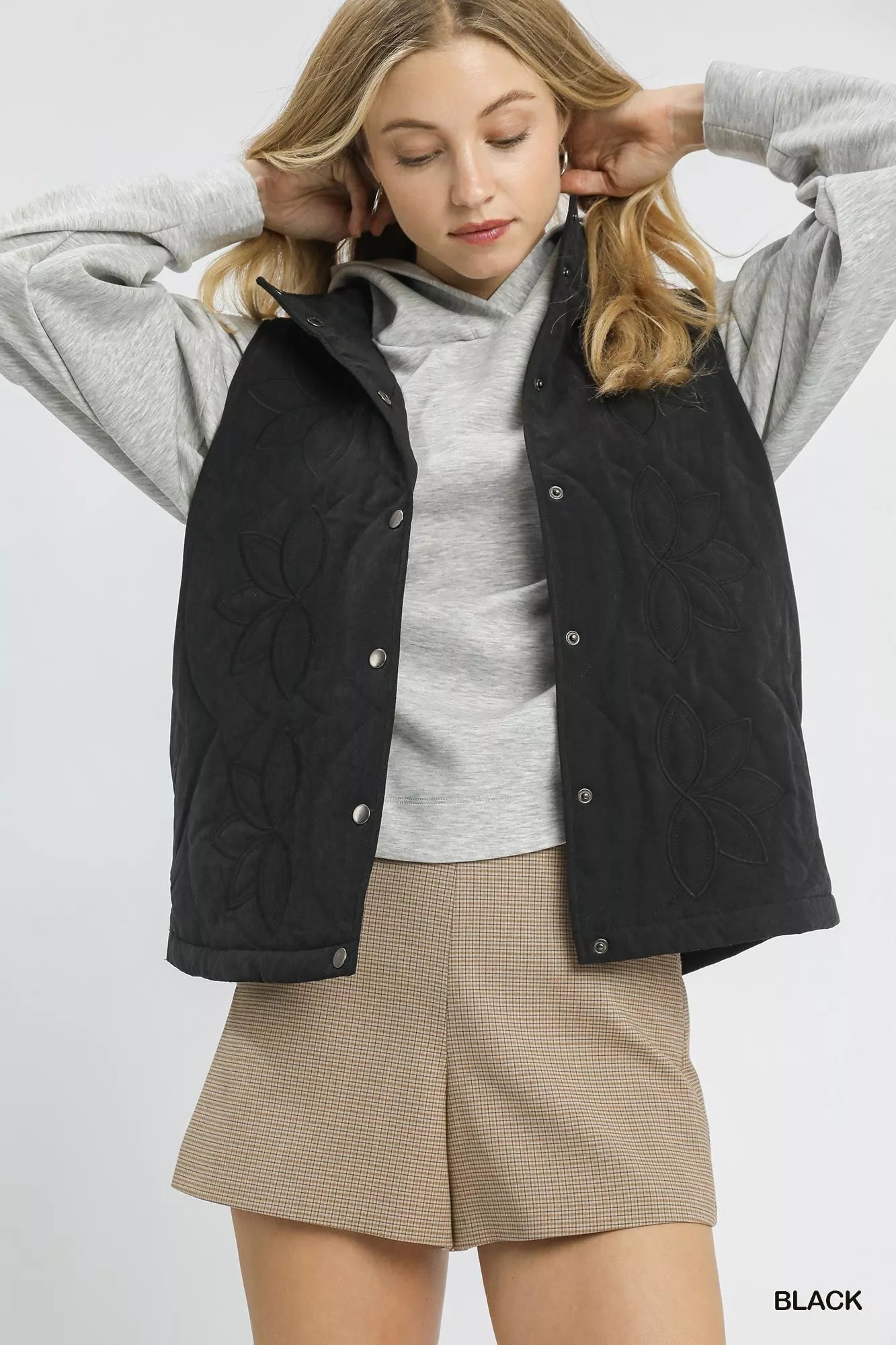 MPL Umgee Quilted Embroidered Vest - $73.00 at West Path 
