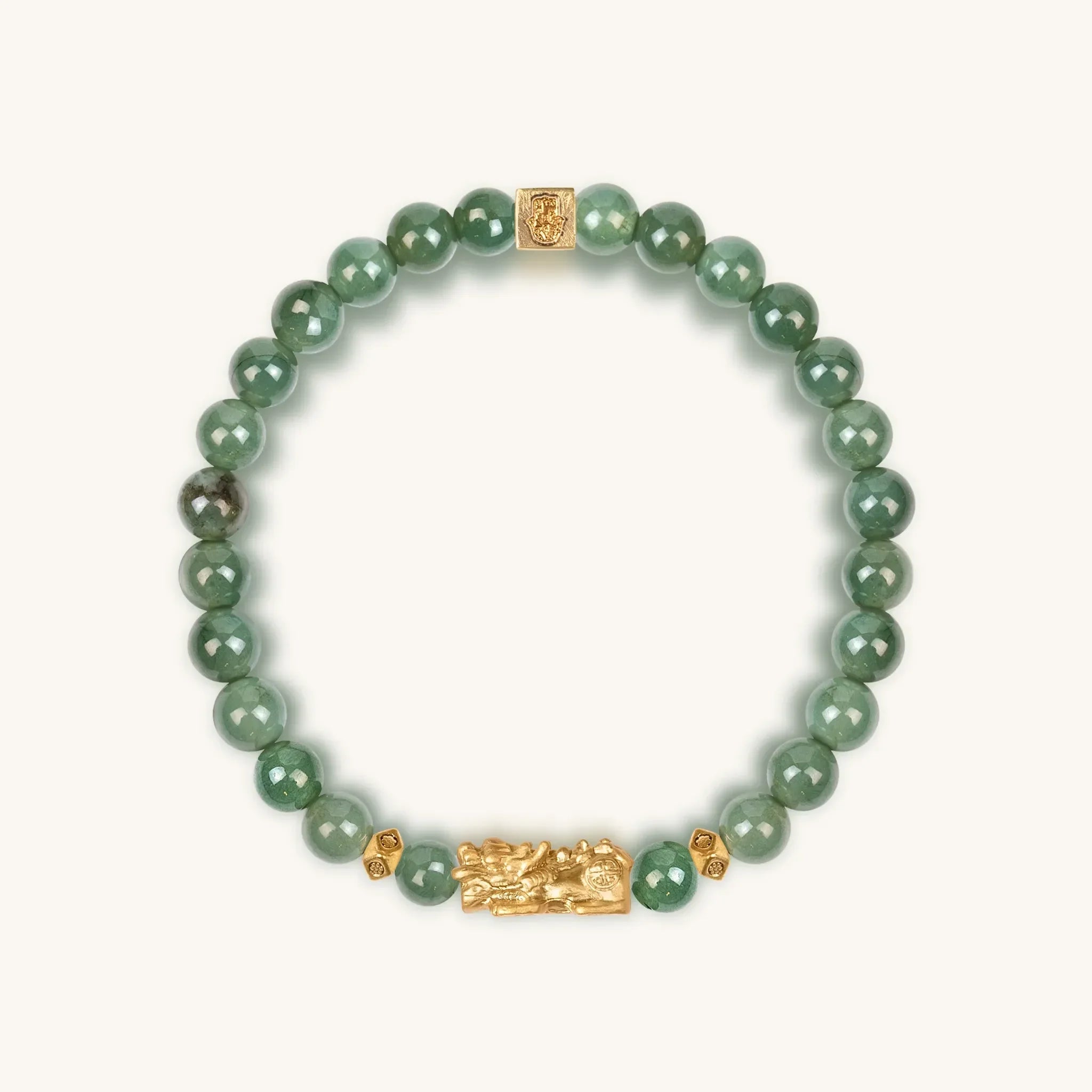 Karma and Luck Untamed Spirit Jade Dragon Feng Shui Bracelet - $149.00 at West Path 