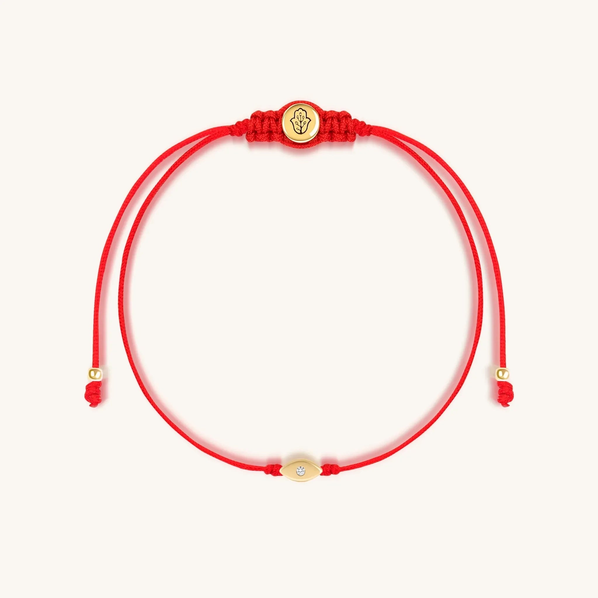 Watchful Wisdom Evil Eye Red String Bracelet
