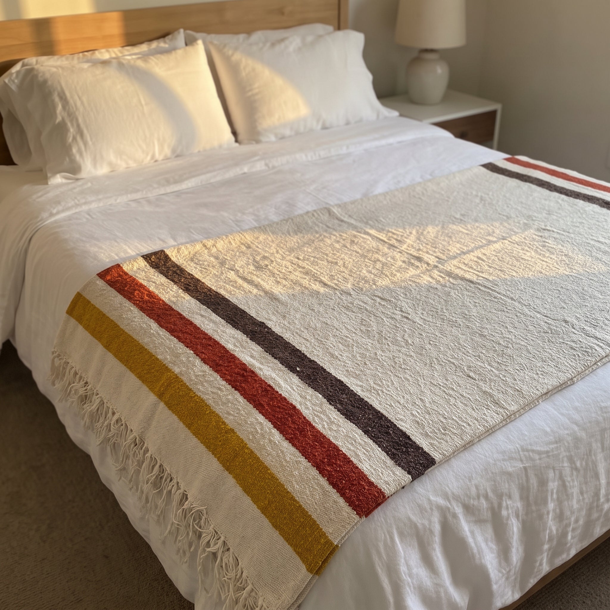 Wool Mexican Blanket | Creama Stripe