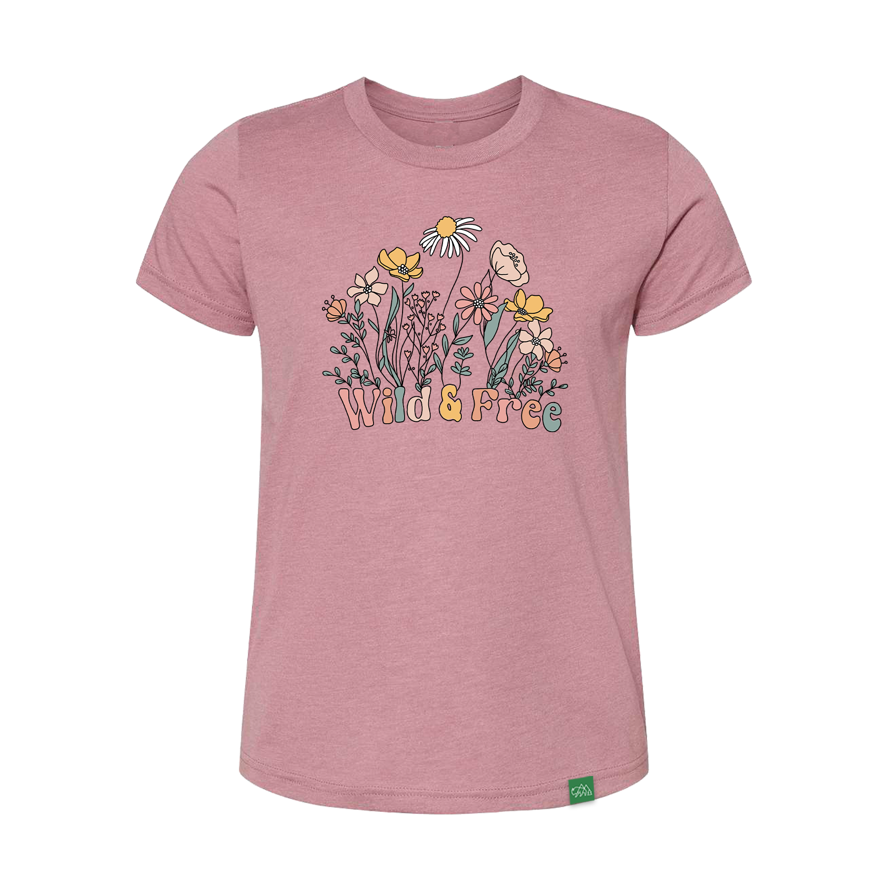 wildtribute Wild and Free Flower Youth T-Shirt - $29.95 at Wild Tribute