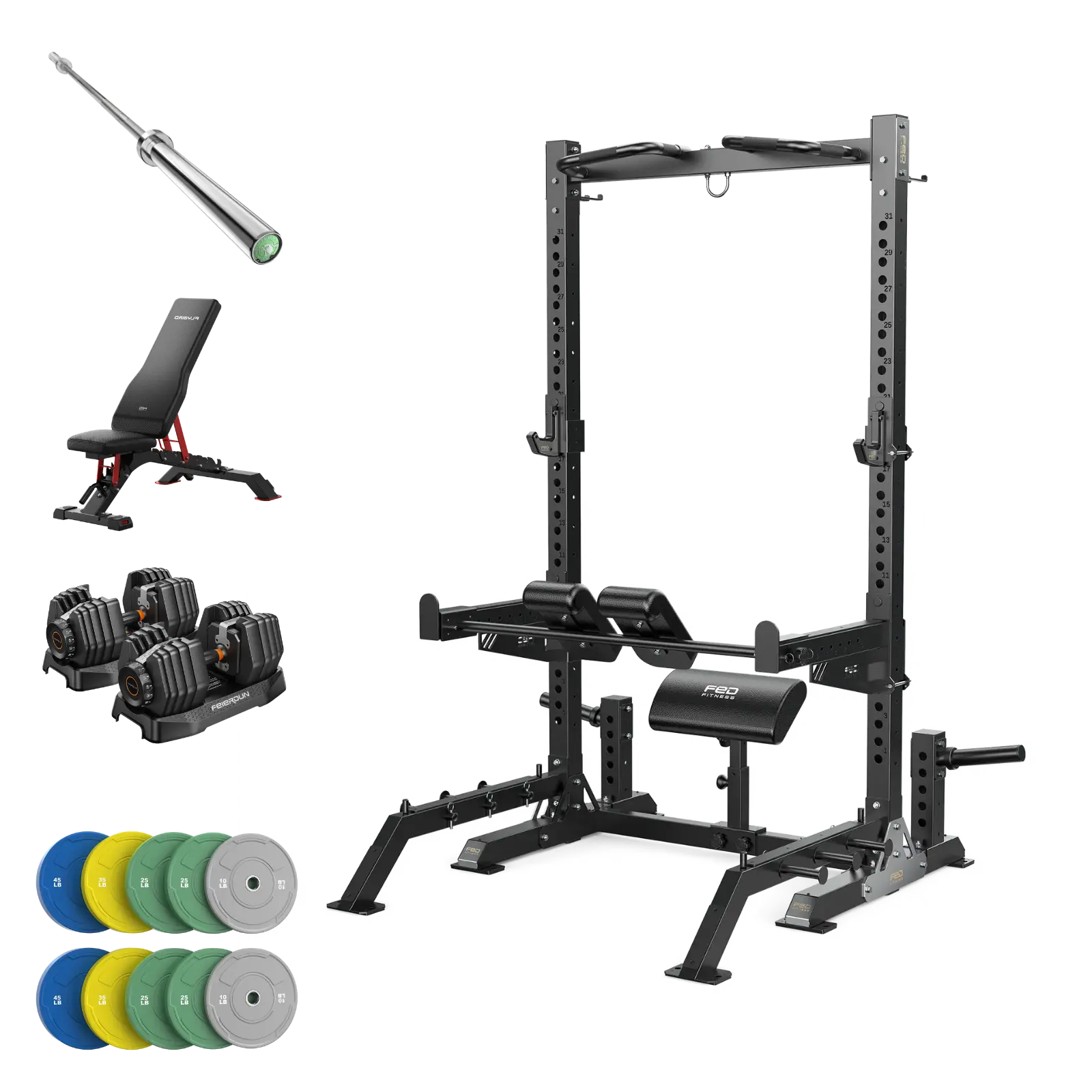 Garage Gym Bundle - Complete Setup