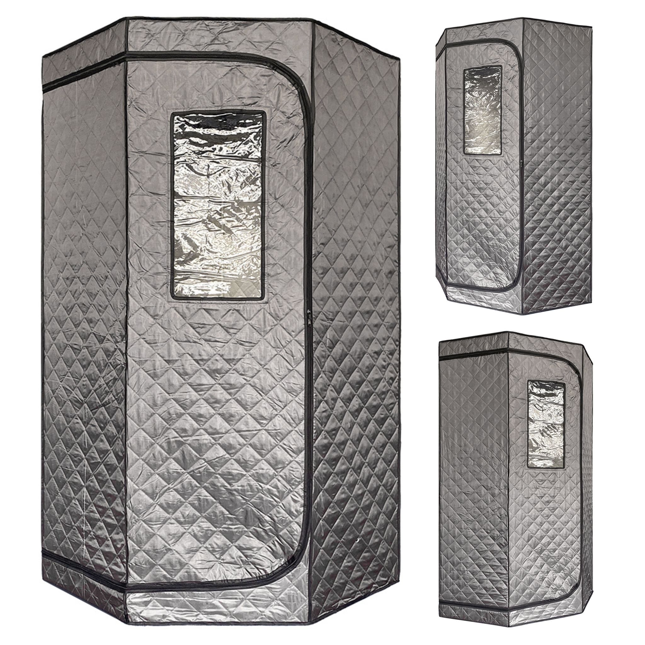 blisspod Blisspod Portable Personal Full Body 60 Min Rapid Steam Sauna | Pentagonal | Grey | Powerful 1600 Watts | 3.6L Stronger Steamer | 90X90X190cm - $329.00 at Zoppinh